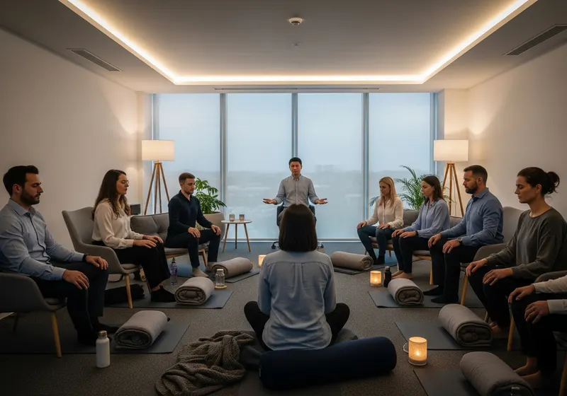 Séance de sophrologie en entreprise